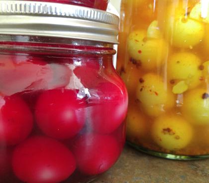 quail eggs, pickled eggs, colorful quail, coturnix